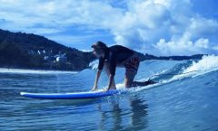 Surfing on Kata Beach Phuket by Bangtao Beach Bar Surfing on Kata Beach Phuket by Bangtao Beach Bar