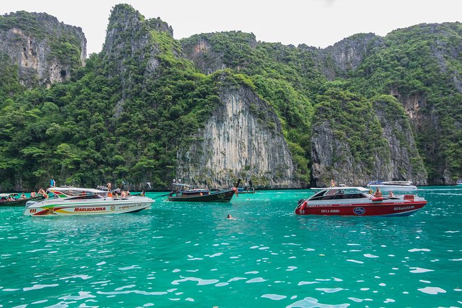 Phuket to Koh Phi Phi: Snorkel and Sightseeing Tour with Lunch by Bangtao Beach Bar Phuket to Koh Phi Phi: Snorkel and Sightseeing Tour with Lunch - Phi Phi Islands