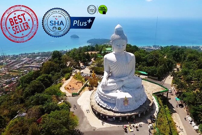 Karon Beach, Wat Chalong & Big Buddha: Private Tour by Bangtao Beach Bar Karon Beach, Wat Chalong & Big Buddha: Private Tour - Big Buddha