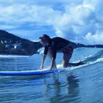 Surfing on Kata Beach Phuket by Bangtao Beach Bar